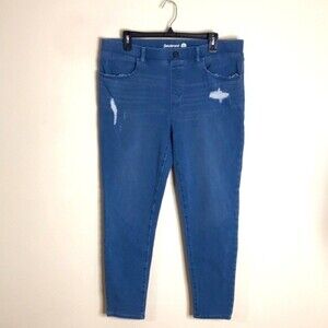 Betabrand ladies‎ lightly distressed pull on denim jegging jeans size XLP